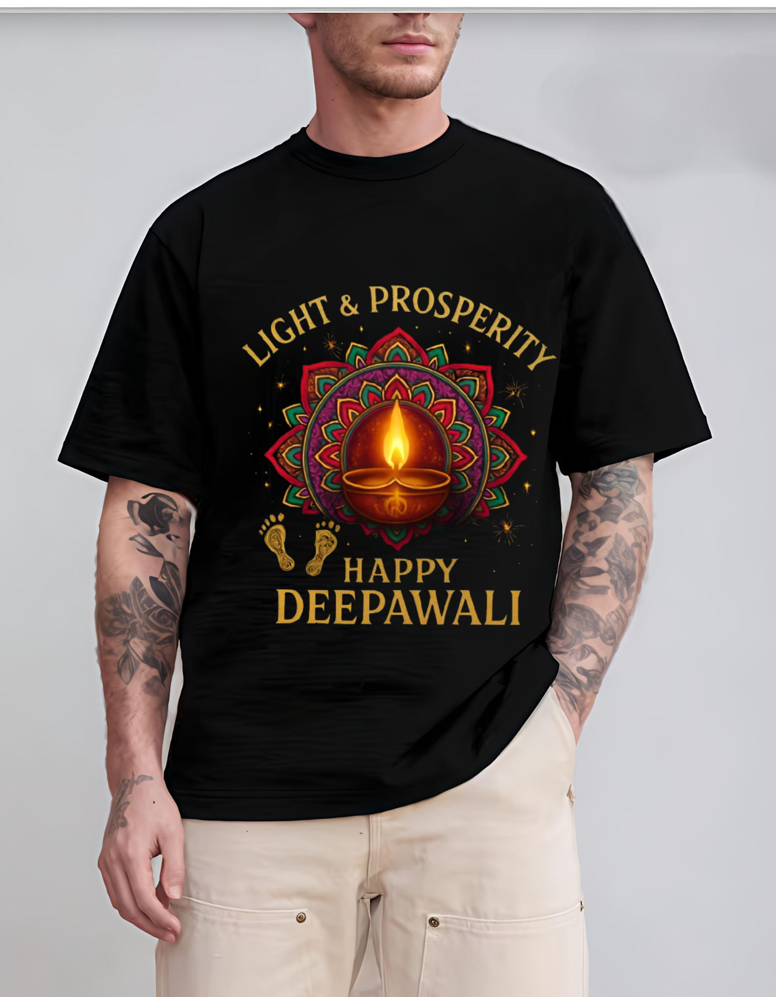 Celebrate the Festival of Lights in Style – Diwali Themed Tee